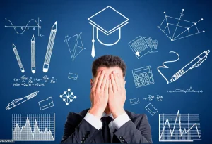 Estudiante lamentándose de un error en su TFG